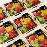 水果现切果切盒一次性包装盒子四九宫格甜品露营野餐透明打包盒