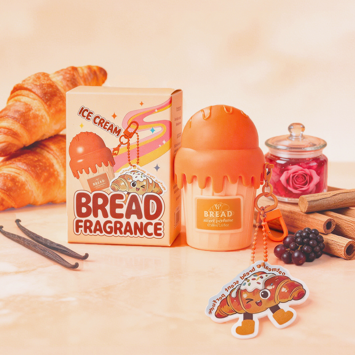 Perfume de mujer genuino europeo y americano con aroma a helado, fragancia gourmet, aroma duradero, venta al por mayor de fábrica de cosméticos.