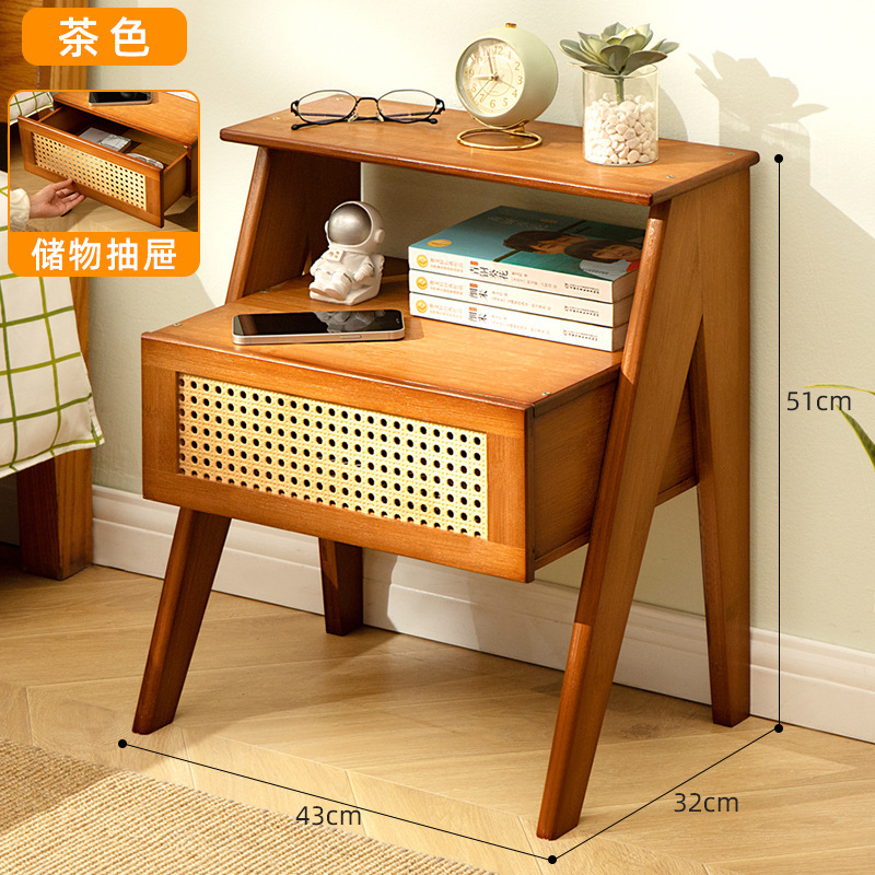Mesa de cabecera doméstica nuevo simple pequeño gabinete de cabecera doméstico dormitorio gabinete de cabecera multifuncional borde estricto selección