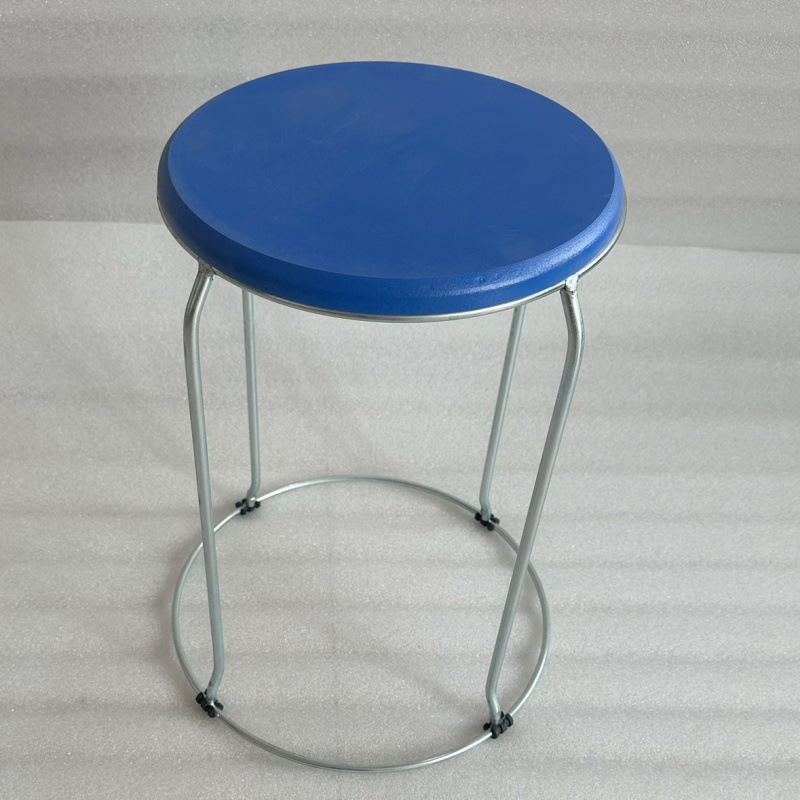 Taburetes redondos de madera sólida taburetes de acero inoxidable taburetes caseros apilables taburetes de hierro forjado dormitorio taburetes de comedor para adultos