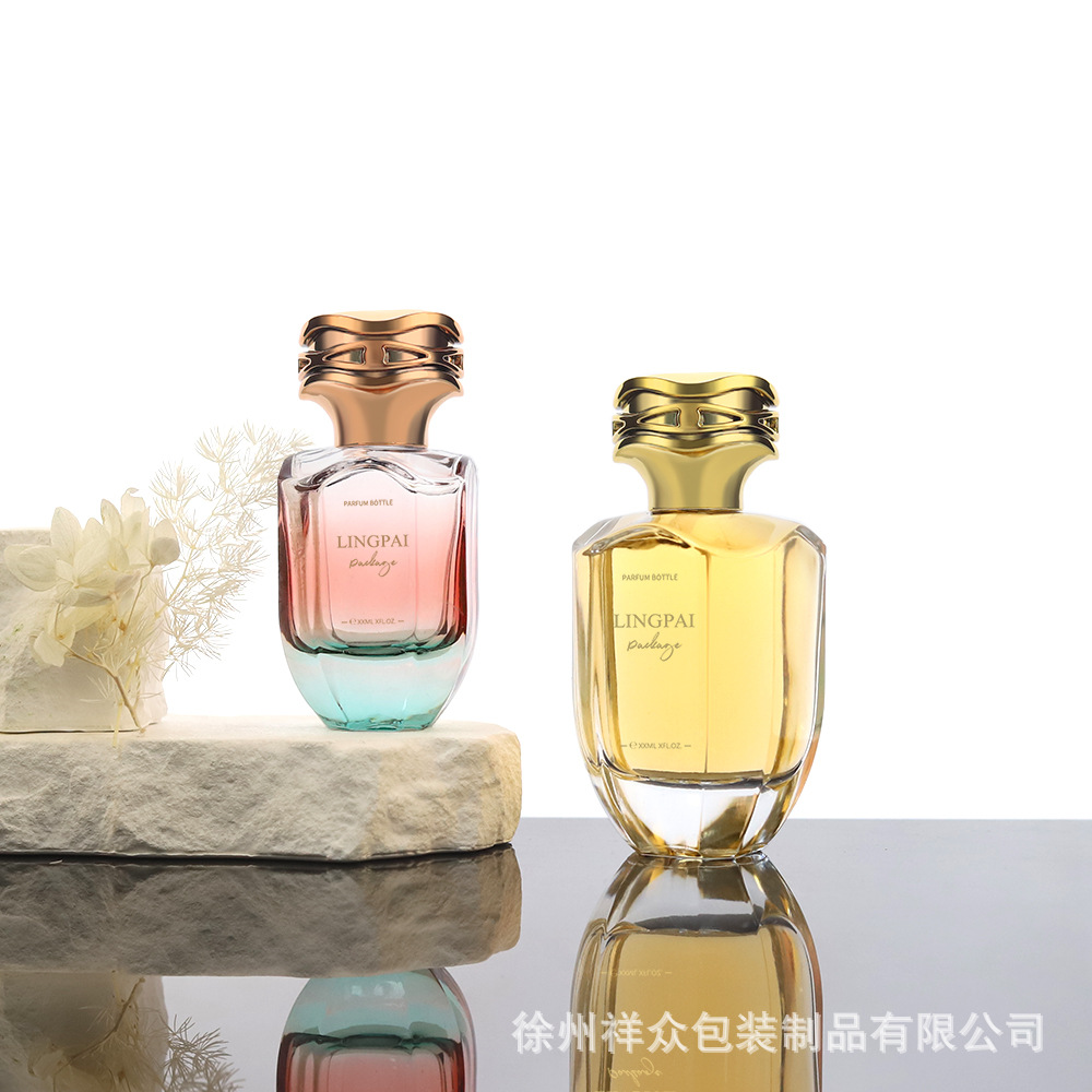 Frasco de Vidrio Engrosado para Perfume con Atomizador para Cosméticos