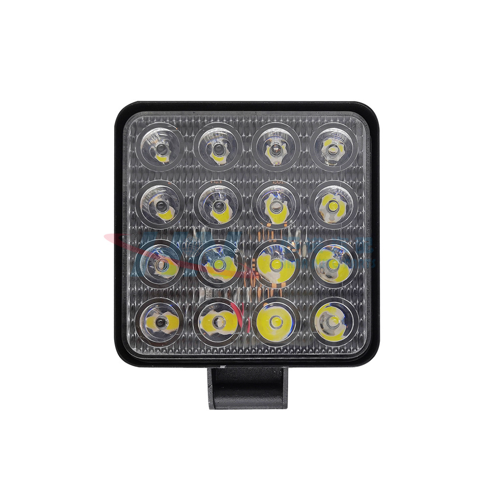 Suministro de fábrica luz de trabajo cuadrada coche luz de trabajo cuadrada luz de trabajo 16LED