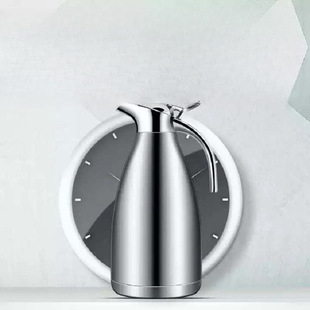 Stainless Steel 304 Thermos Water Kettle Household Thermos Large Capacity Thermos Water Kettle Vacuum Thermos Bottle Dormitory Boiling Water Bottle 2 Liters