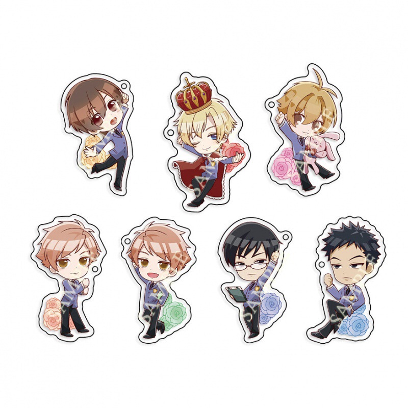 Sakura High School Men's Public Relations Department Animation Peripheral Keychain Fujioka Chun Fei Suo Wang Huan Feng Mirror Night Pendant Sakura High School Men's Public Relations Department Animation Peripheral Keychain Fujioka Chun Fei Suo Wang Huan Feng Mirror Night Pendant