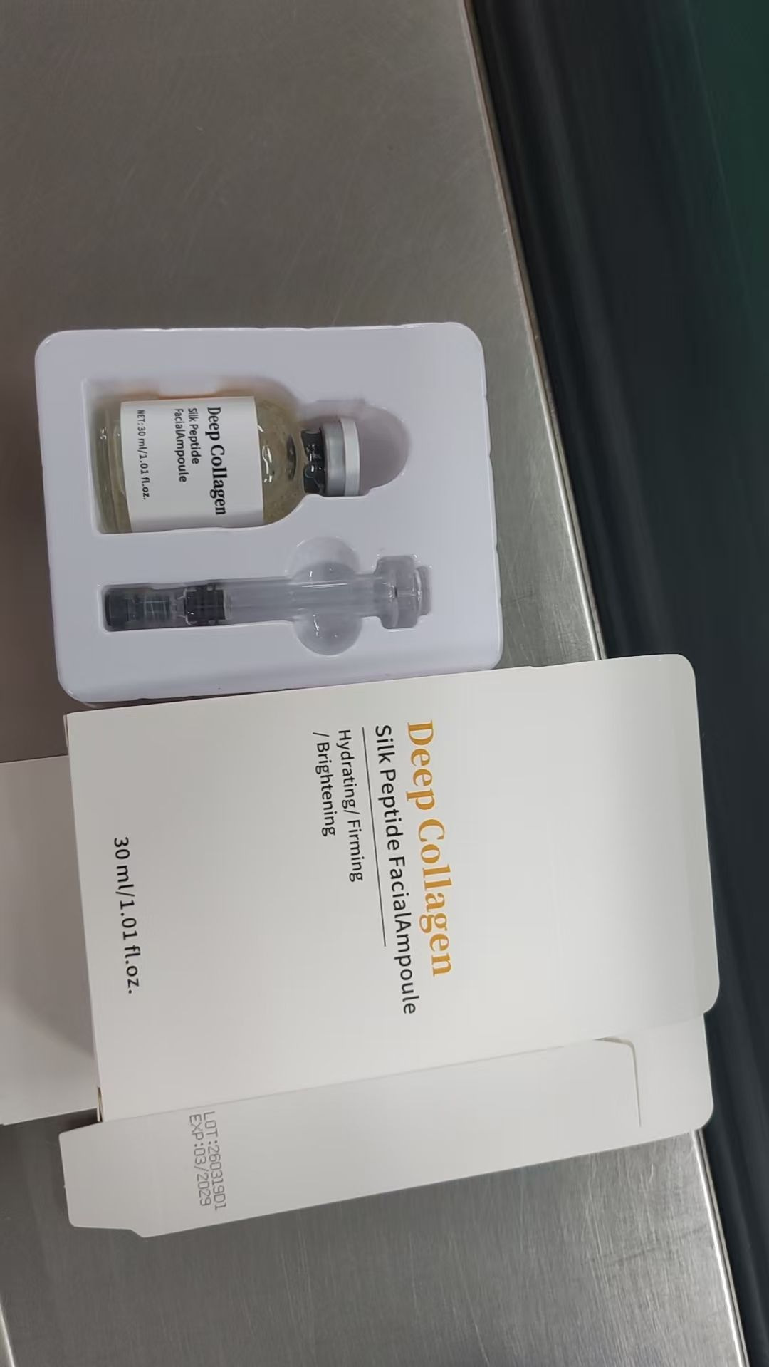 跨境专供胶原蛋白原液Deep Collagen Silk深层保湿安瓶精华液30ml