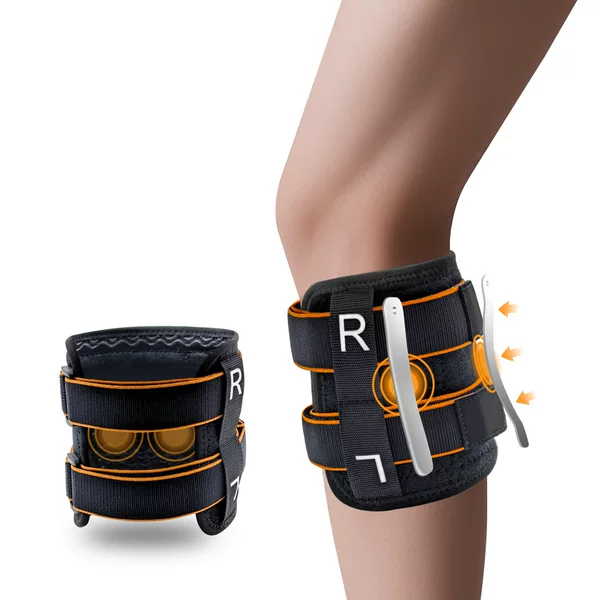 Elastic Compression Leg Covers, Sports Knee Pads, Basketball Badminton Cycling and Mountaineering, Adjustable Spring Support Calf Pads