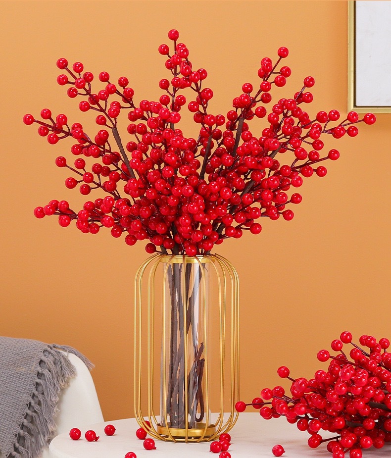 3 빨간 과일 + 꽃병 + 펜던트 랜덤