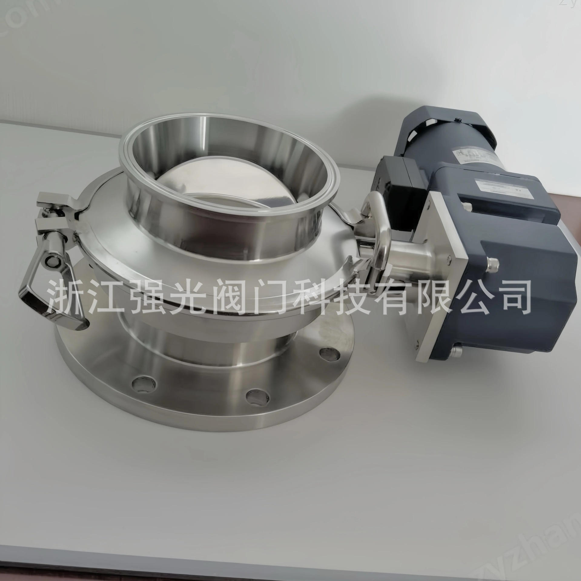 卫生级食品级不锈钢气动电动星型球面旋转阀粉体快装卡箍卡盘法兰