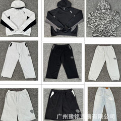 欧美高街秋冬新款美式时尚潮流宽松休闲字母刺绣连帽卫衣卫裤男女