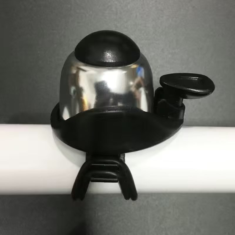 Timbre de bicicleta, timbre compacto, timbre de anillo de goma para bicicleta de montaña, timbre de banda de goma, timbre de cubierta de aluminio
