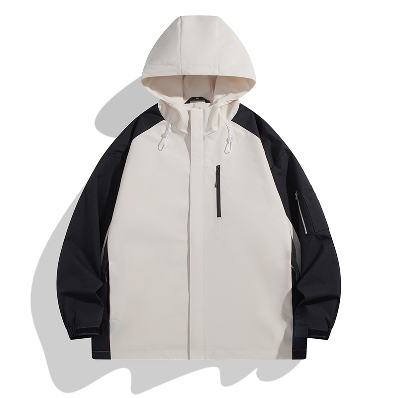 Men's Clothing Outdoor Jacket Spring Color Matching Workwear Jacket Versatile Casual Jackets_voghion.com