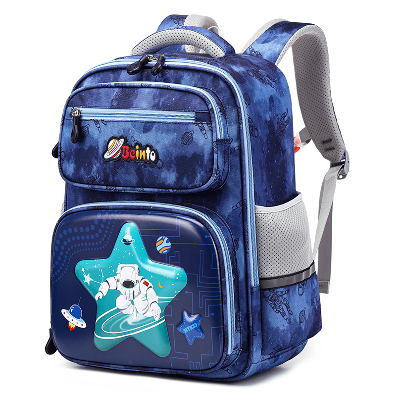 Espacio schoolbag estudiante de la escuela primaria nuevo 6-12 años de edad reducción de carga mochila de los niños 1-3-6 grado niños y niñas mochila