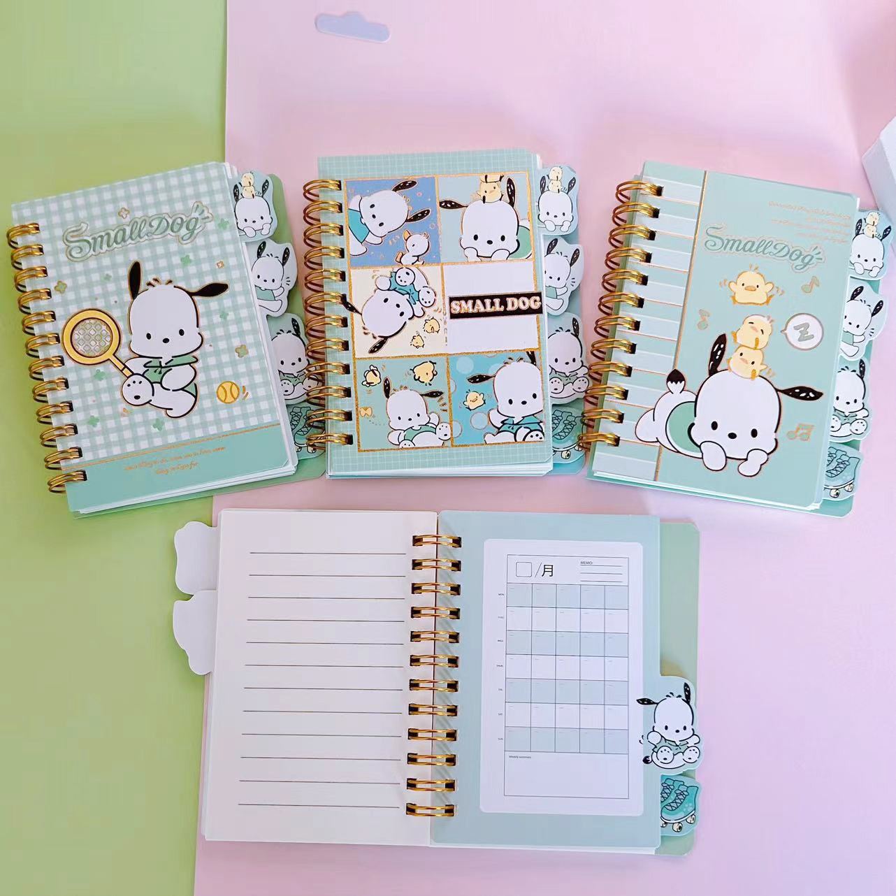 Cuaderno Espiral con Diseño de Mascota Adorable, Cuaderno Escolar Kuromi de Alta Calidad, Planificador Espiral con Hojas Intercaladas, Diario, Agenda.