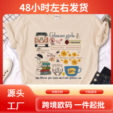 Gilmore Girls t-shirts women manga graphic harajuku Tee girl