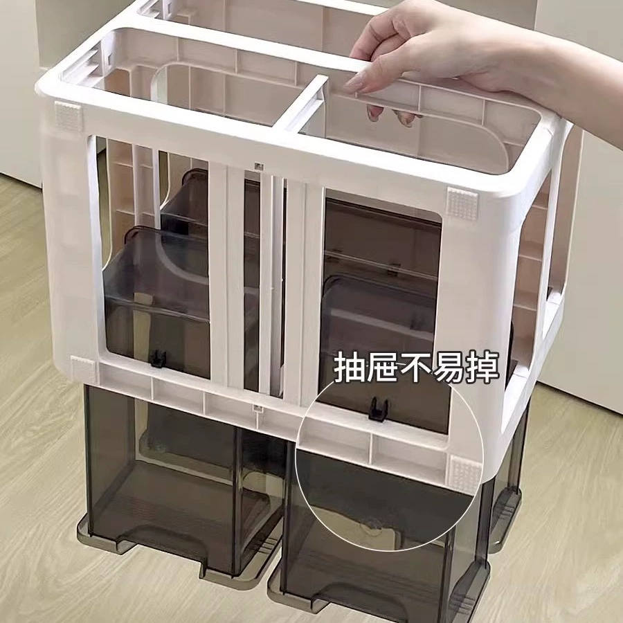 Cosmetic table storage box, dressing table for skin care