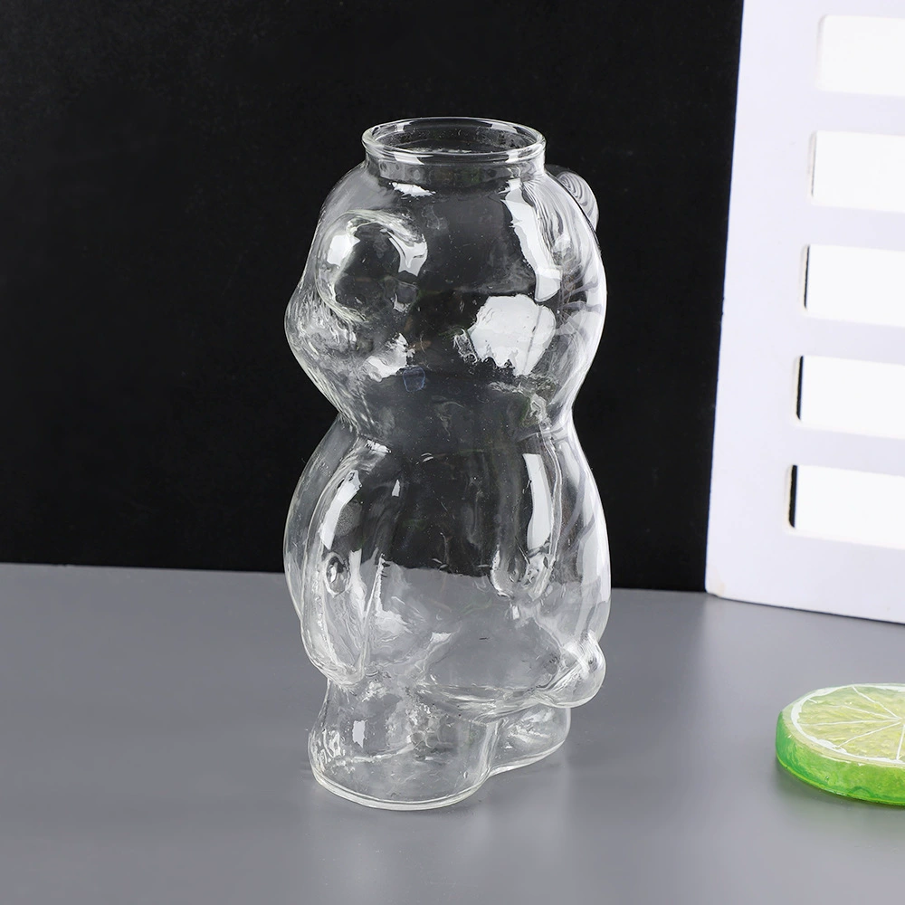 Милый стеклянный кофейный чайный cup, с маленькими медведями, интернет-звезда