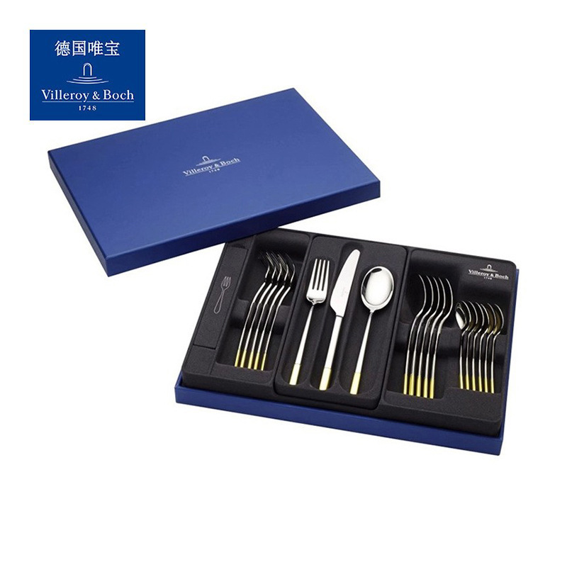 Germany Imported villeroyboch Weibao Elarkin Main Dining Knife Spoon Fork Set Dessert Coffee Spoon Fruit Fork