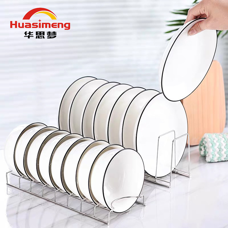 Disinfection cabinet built-in dish rack kitchen supplies stainless steel table top single-layer drain dish rack storage rack
