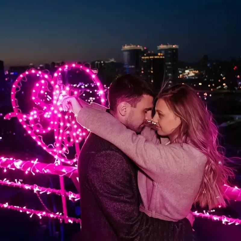 100 Lights Solar Powered Led Fairy Lights, Pink/Red/Blue, Suitable for Valentine's Day, Christmas, New Year 100 Lights Solar Powered Led Fairy Lights, Pink/Red/Blue, Suitable for Valentine's Day, Christmas, New Year