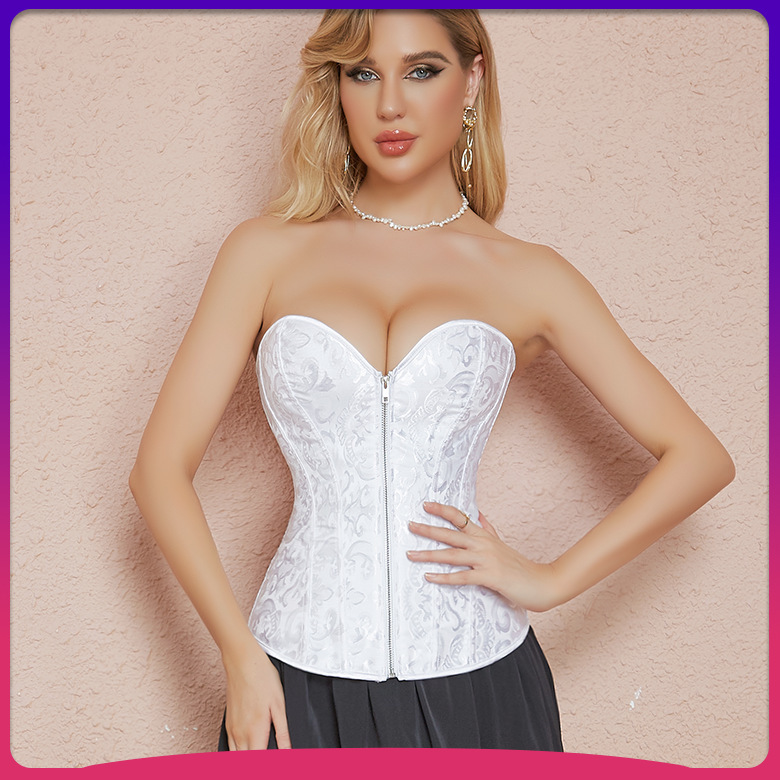 Foreign Trade European and American Zipper Corset No Lace Wedding Dress Bridal Dress Corset Underwear Abdominal Shaper Palace Foreign Trade European and American Zipper Corset No Lace Wedding Dress Bridal Dress Corset Underwear Abdominal Shaper Palace