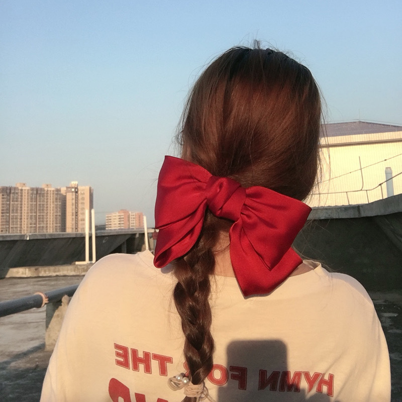 Princess Bow Knot Cloth Hair Clip display picture 4