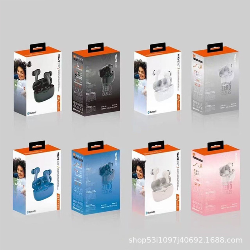 JBL W200TWS真 � � ワイヤレスブルートゥースイヤホン音楽スポーツマイク通话防音重低音耳栓対応|undefined