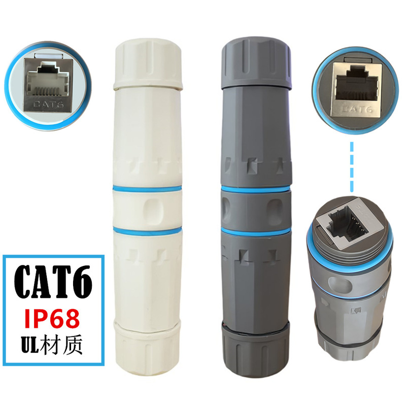 Environmental Ulip68 Waterproof Rj45 Cat6 Gigabit Shielded Female Female Waterproof Ethernet Connector Lan Connector Environmental Ulip68 Waterproof Rj45 Cat6 Gigabit Shielded Female Female Waterproof Ethernet Connector Lan Connector