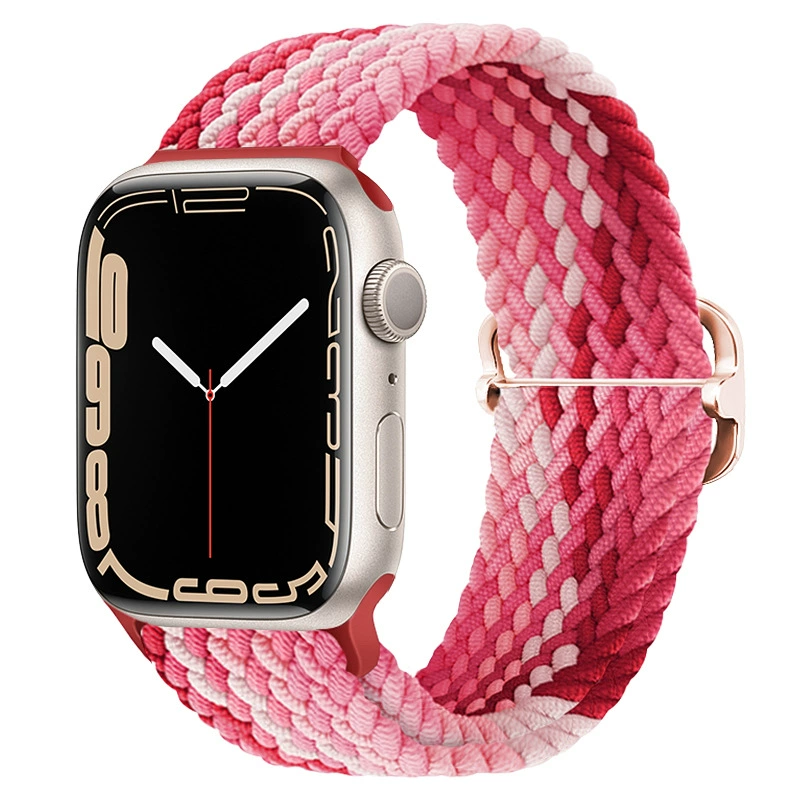 Смарт-ремешок Apple Watch подходит для Apple iWatch поколения 67891011 регулируемый нейлоновый переплетенный ремешок новый стиль