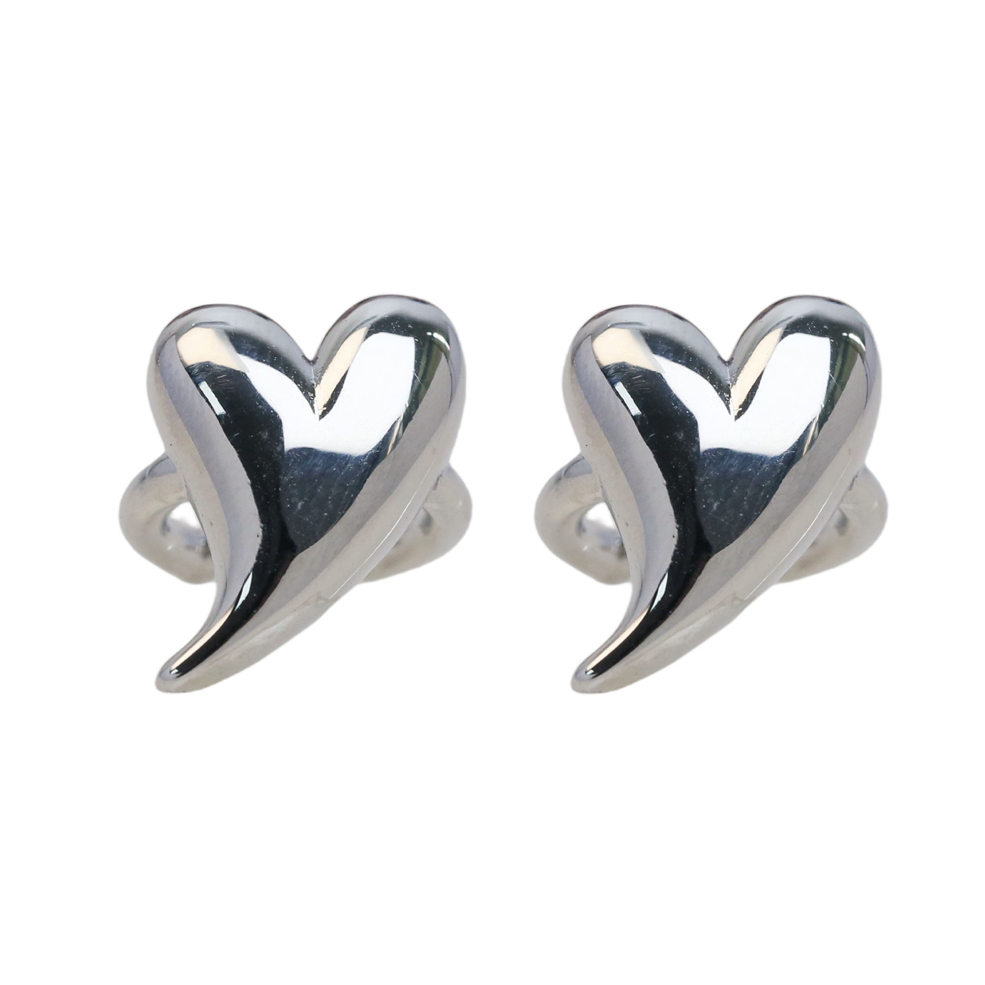 Heart Shape Pattern Women's Gender 1 Pair Simple Style Heart Shape Plating Copper 18K Gold Plated Ear Studs