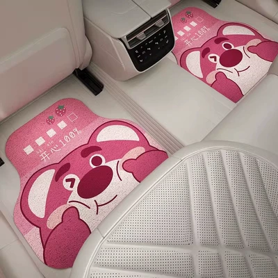 to maintain, non-slip car floor – Avtomobil döşəmə paspasları - strawberry-bear-back-row-backstage-5050cm-silk-loop-carpet