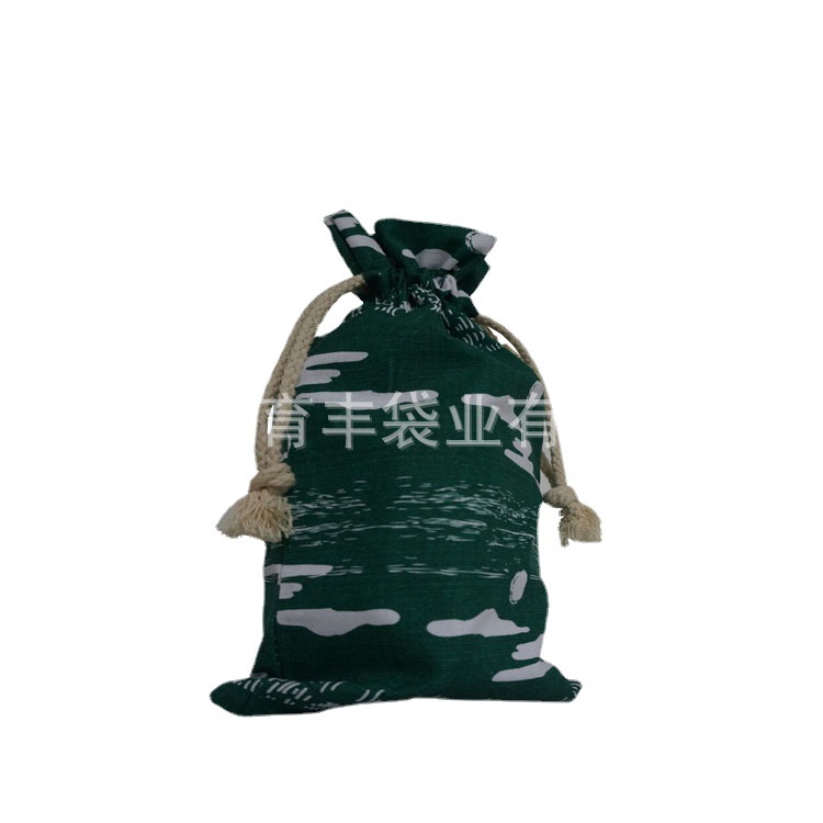 抽绳束口袋烫画印刷彩色logo加厚24A帆布袋广告便携环保便携