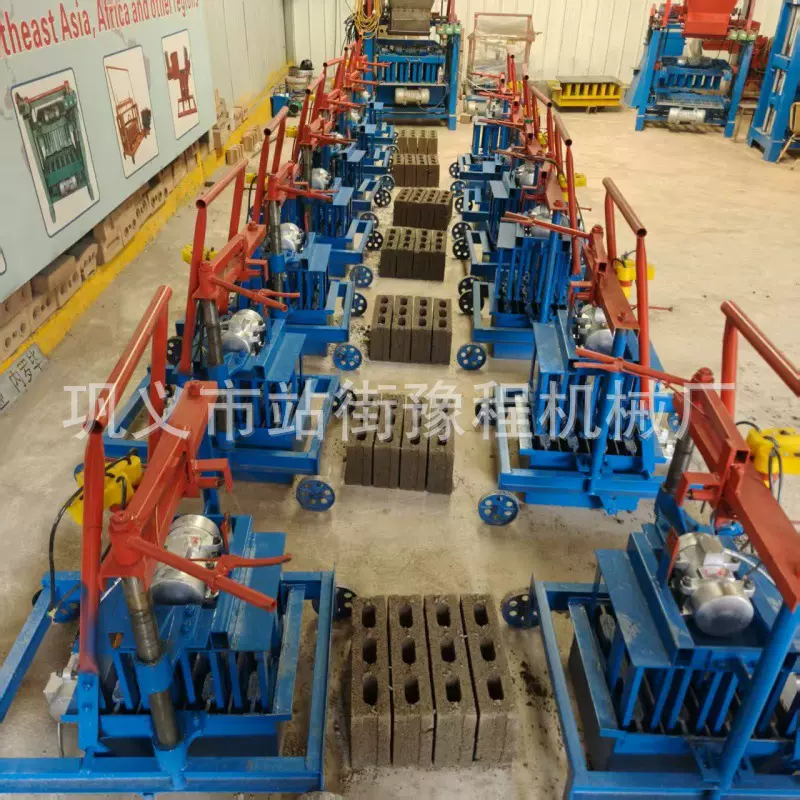 直供非洲移动制砖机水泥制品砌块成型制砖机机两相电免烧砖压砖机