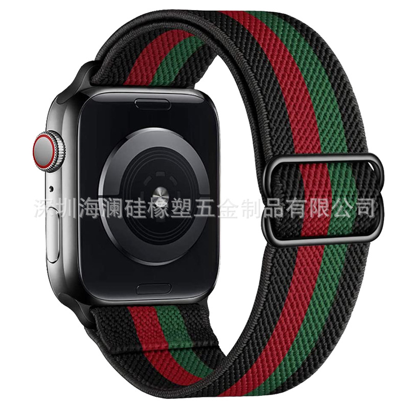 Adecuado para Apple correa de reloj iwatch8 Apple correa de reloj hebilla elástica correa de reloj de nylon