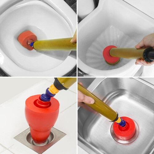 Toilet unclogger clears the toilet, the artifact clears the toilet pipe, the sewer pipe is blocked, the toilet suction tool clears it with one shot