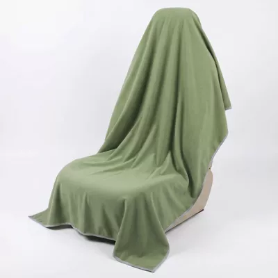 Wholesale car seat covers, waterproof and sweatproof mats, magnetic dustproof car seat sports cushions, towels for all seasons (Universal seat cover) - military-green-magnetic-bath-towel-76190cm