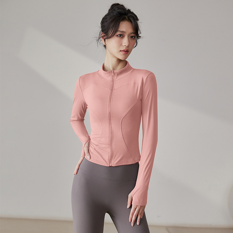 Slim-fit Quick-drying Yoga Clothes For Women, Long-sleeved Sports Fitness Tops, Fitness Clothes For Women_desvips.com