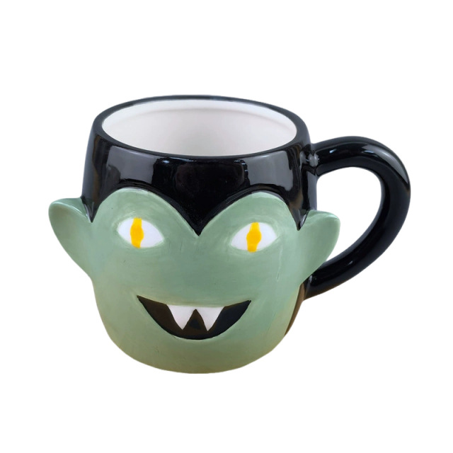 Taza de Halloween cuidadosamente seleccionada Taza de café con forma de bebé de calabaza Festival de fantasmas Taza de dibujos animados creativa con forma 3D
