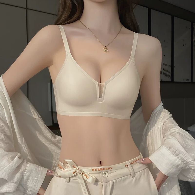 Cross-Border Popular Hollow Back Underwear for Women Without Rims, Push-Up Anti-Sagging, Seamless Adjustable Bra, Thin Style Cross-Border Popular Hollow Back Underwear for Women Without Rims, Push-Up Anti-Sagging, Seamless Adjustable Bra, Thin Style