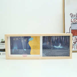 亚克力相框透明实木中空立体双面挂墙面水粉画布展示框展示盒摆台