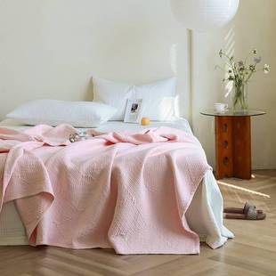 2025 New Type a Pure Cotton Thickeneded Six-Layer Yarn Jacquard Pure Color 450 Grams Per Square Thickeneded Blanket