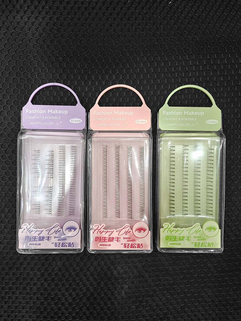 LMLTOP 4-row clustered false eyelashes, segmented cat spirit, slender fishtail hair, single-cluster eyelashes LLT27 undefined