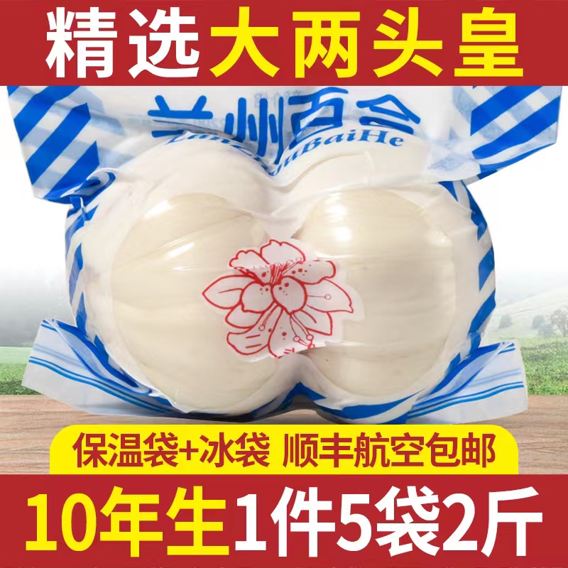 十年生兰州新鲜百合500g大两头皇食用甜百合新挖百合农家特级干货