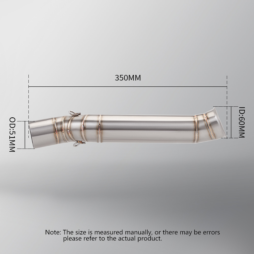 Motorcycle spring breeze 800MT modified stainless steel exhaust pipe middle section non-destructive installation 2021-2024