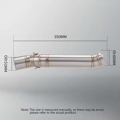 installation 2021-2024, Motorcycle exhaust pipe