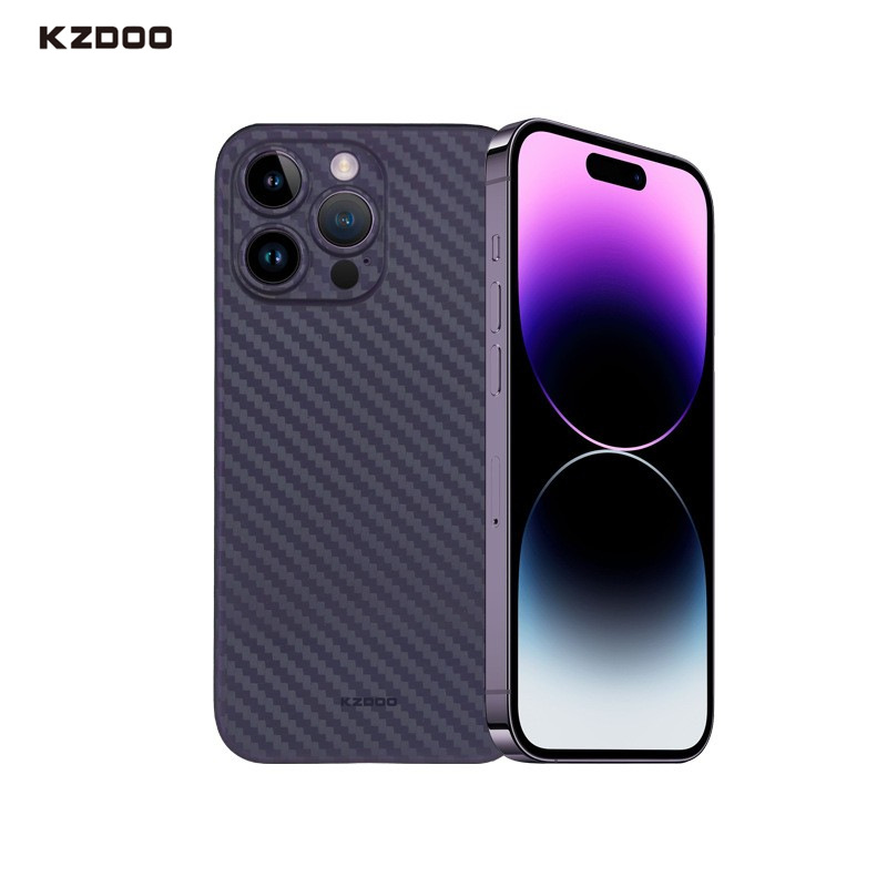 KZDOO 适用苹果15手机壳套Air Carbon碳纤维纹iPhone15/14promax