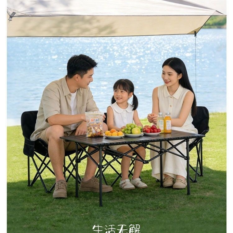 Outdoor folding table picnic table and chair set, portable egg roll table, stall barbecue long table, complete camping equipment set Outdoor folding table picnic table and chair set, portable egg roll table, stall barbecue long table, complete camping equipment set