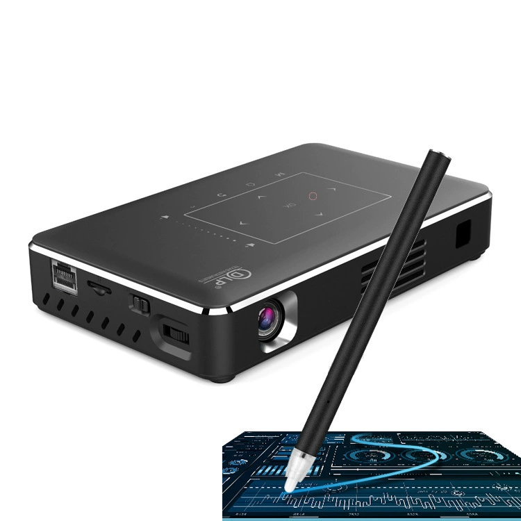 Трансграничная Оптовая Мини-карман Smart PROJECTOR портативный подарок DLP PROJECTOR с сенсорным ПРОЕКТОРОМ