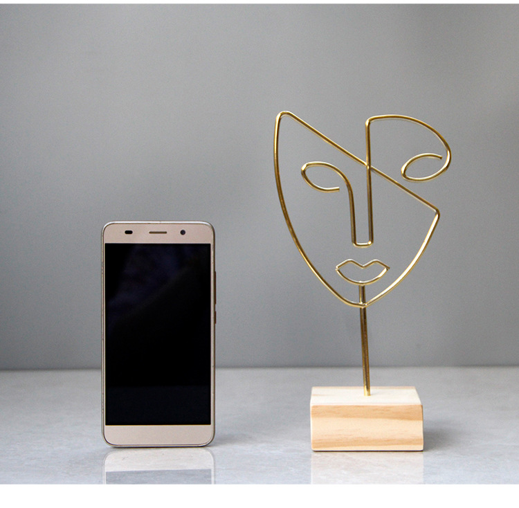 180g Weight Jewelry Rack Classification 1 Piece Quantity Iron Material Human Face Pattern Nordic Style, Modern Style Style Nordic Style Modern Style Human Face Iron Jewelry Rack 21