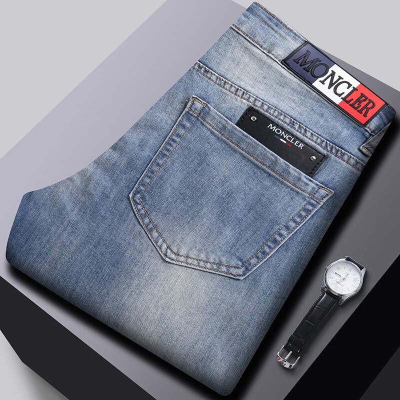 Spring New Men's Jeans Korean Style Slim Fit Skinny High-Quality Stretch European and American 1:1 Pants Wholesale Spring New Men's Jeans Korean Style Slim Fit Skinny High-Quality Stretch European and American 1:1 Pants Wholesale