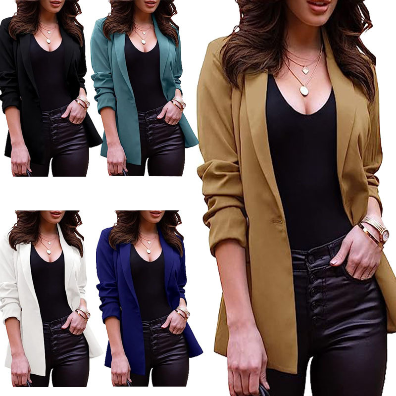 2026 Amazon Casual Blazer Long-Sleeve Oversized Front-Button Business Button-Up Office Jacket Luxury Suit 2026 Amazon Casual Blazer Long-Sleeve Oversized Front-Button Business Button-Up Office Jacket Luxury Suit
